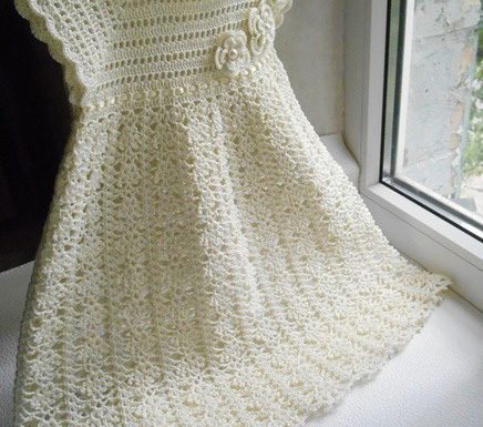 Patrón vestido bautismo - Patrones Crochet Majovel
