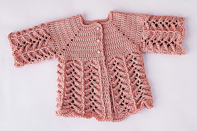 1 - Crochet IMAGEN Chambrita rosa muy fácil y sencilla. MAJOVEL CROCHET